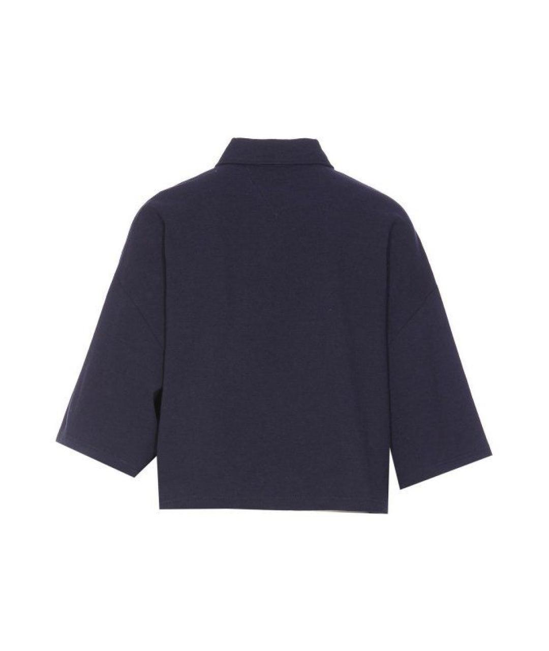 BOTTEGA VENETA Синяя хлопковая футболка, фото 2