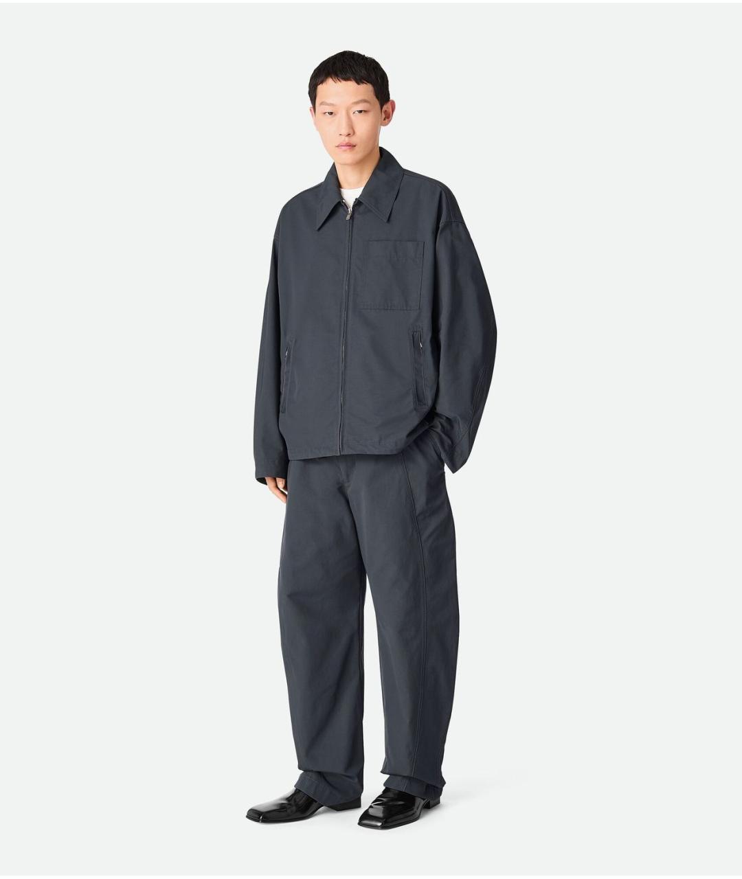 BOTTEGA VENETA Антрацитовая хлопковая куртка, фото 2