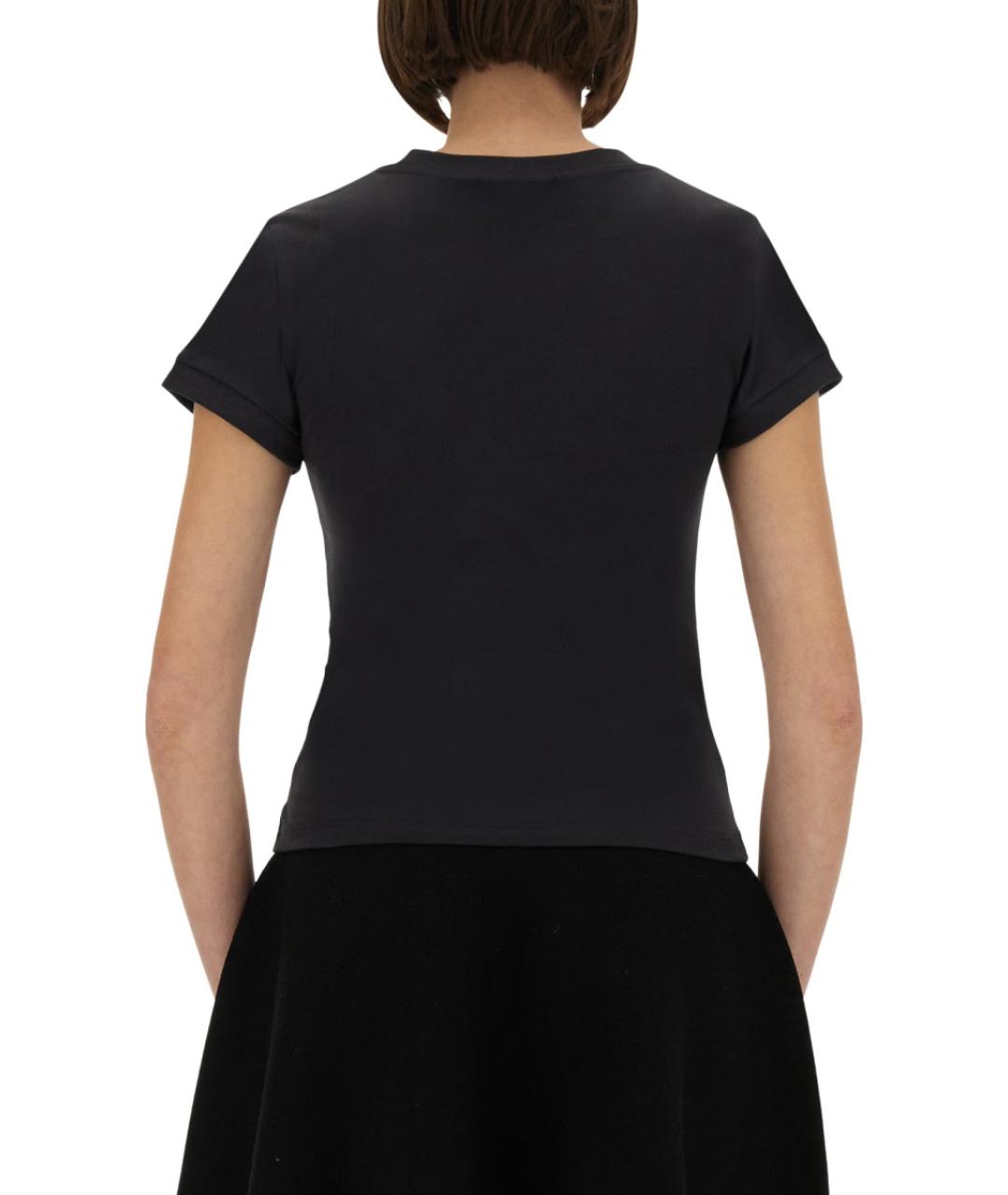 GANNI Серая хлопковая футболка, фото 4