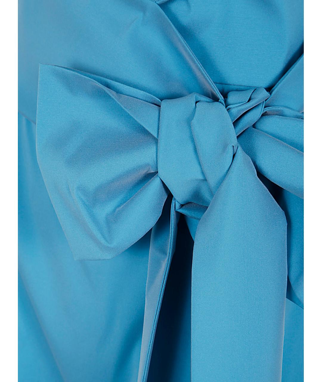 BERNADETTE Синяя полиэстеровая юбка миди, фото 3