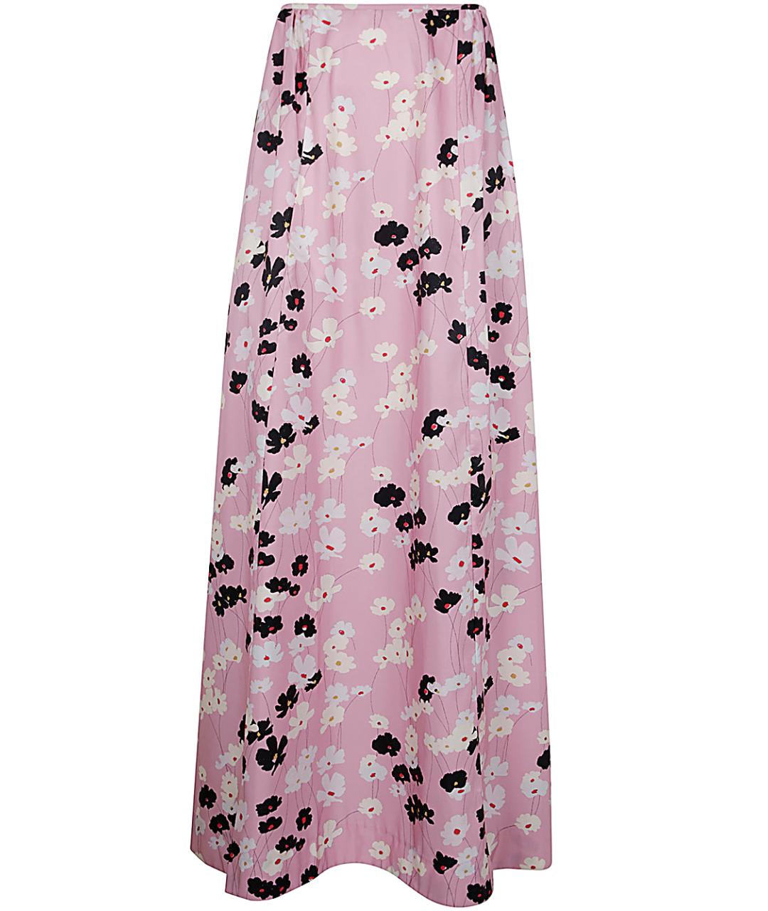 BERNADETTE Розовая полиэстеровая юбка макси, фото 1