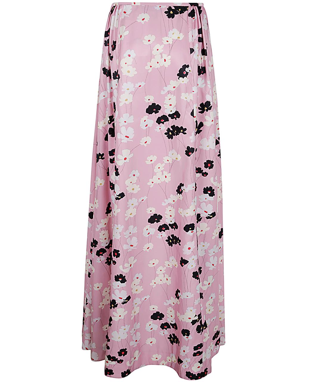 BERNADETTE Розовая полиэстеровая юбка макси, фото 2
