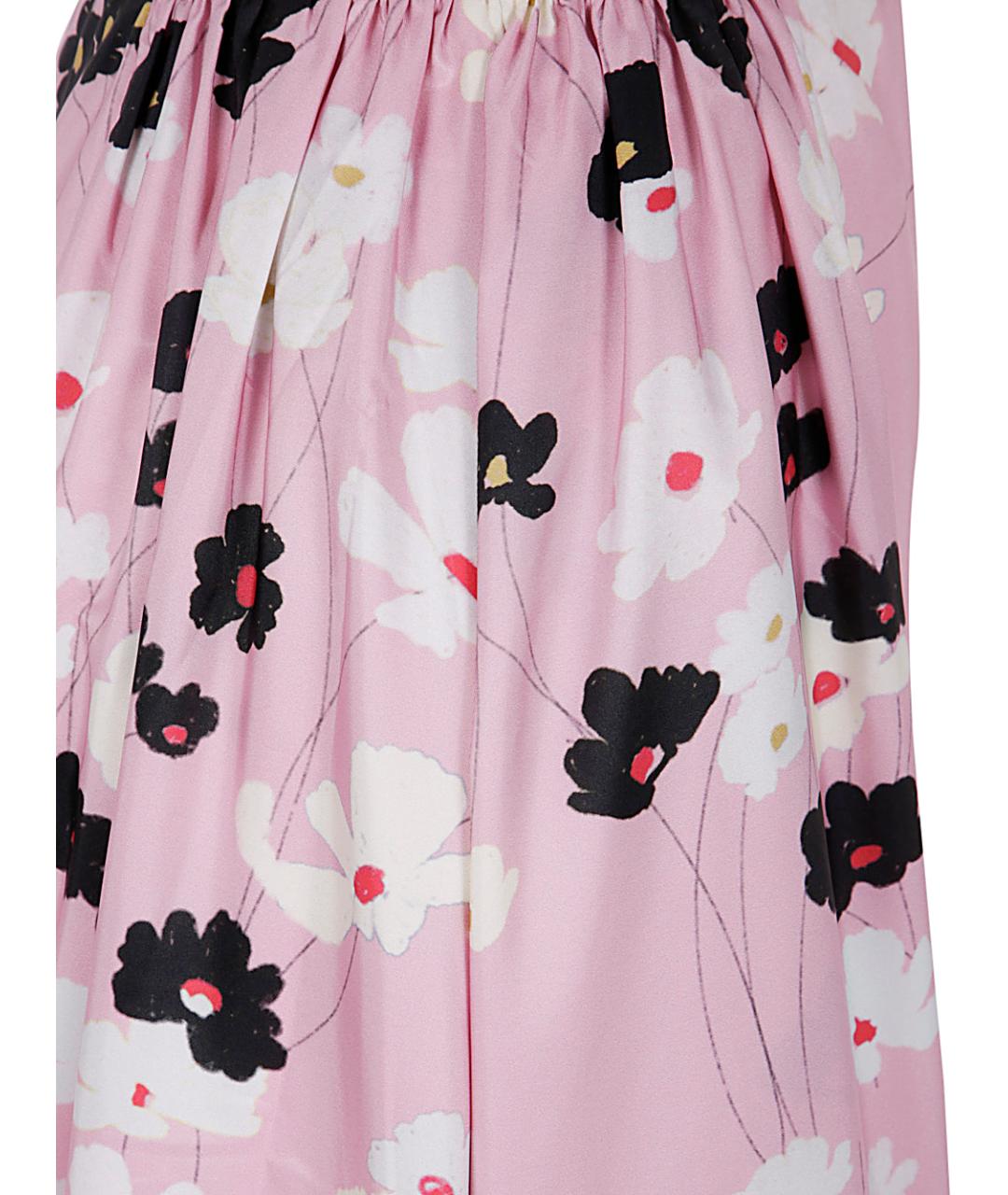 BERNADETTE Розовая полиэстеровая юбка макси, фото 3