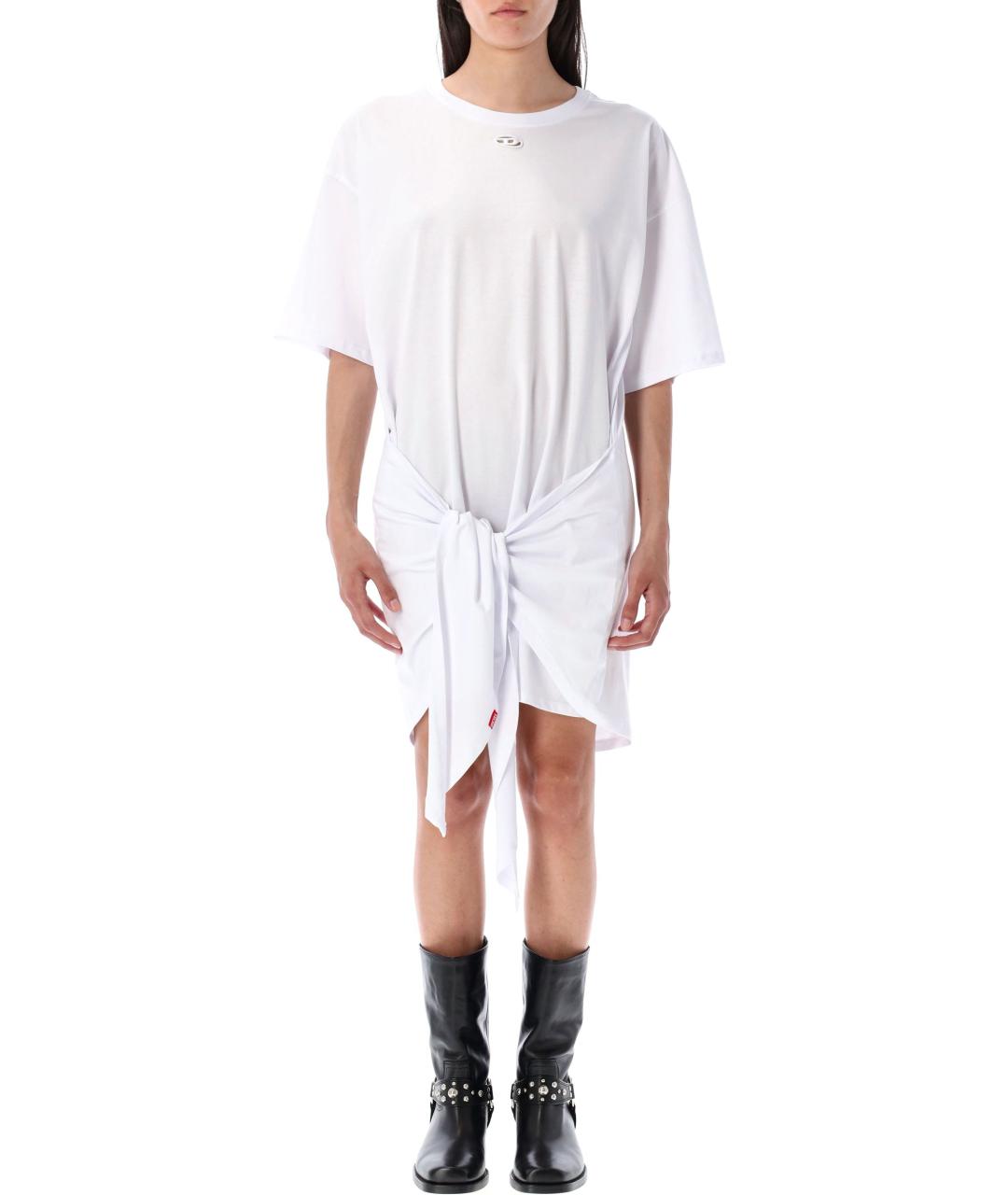 DIESEL Белое хлопковое платье, фото 2