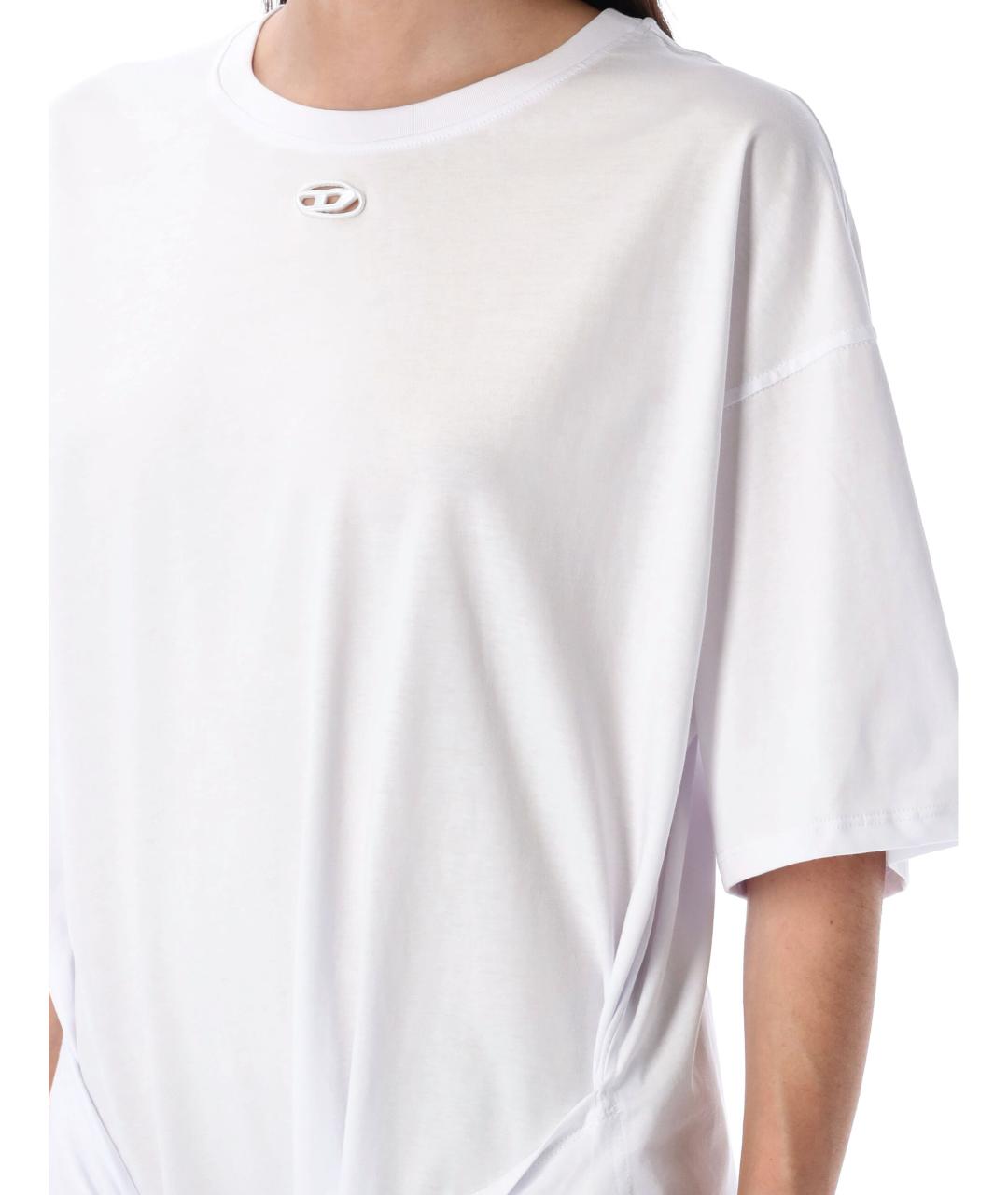 DIESEL Белое хлопковое платье, фото 4