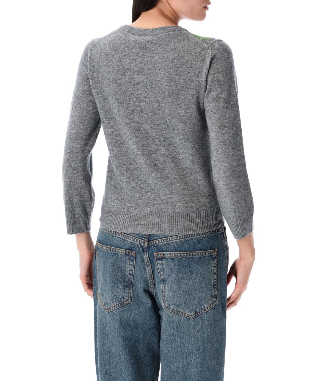 GANNI Мульти шерстяной кардиган, фото 3