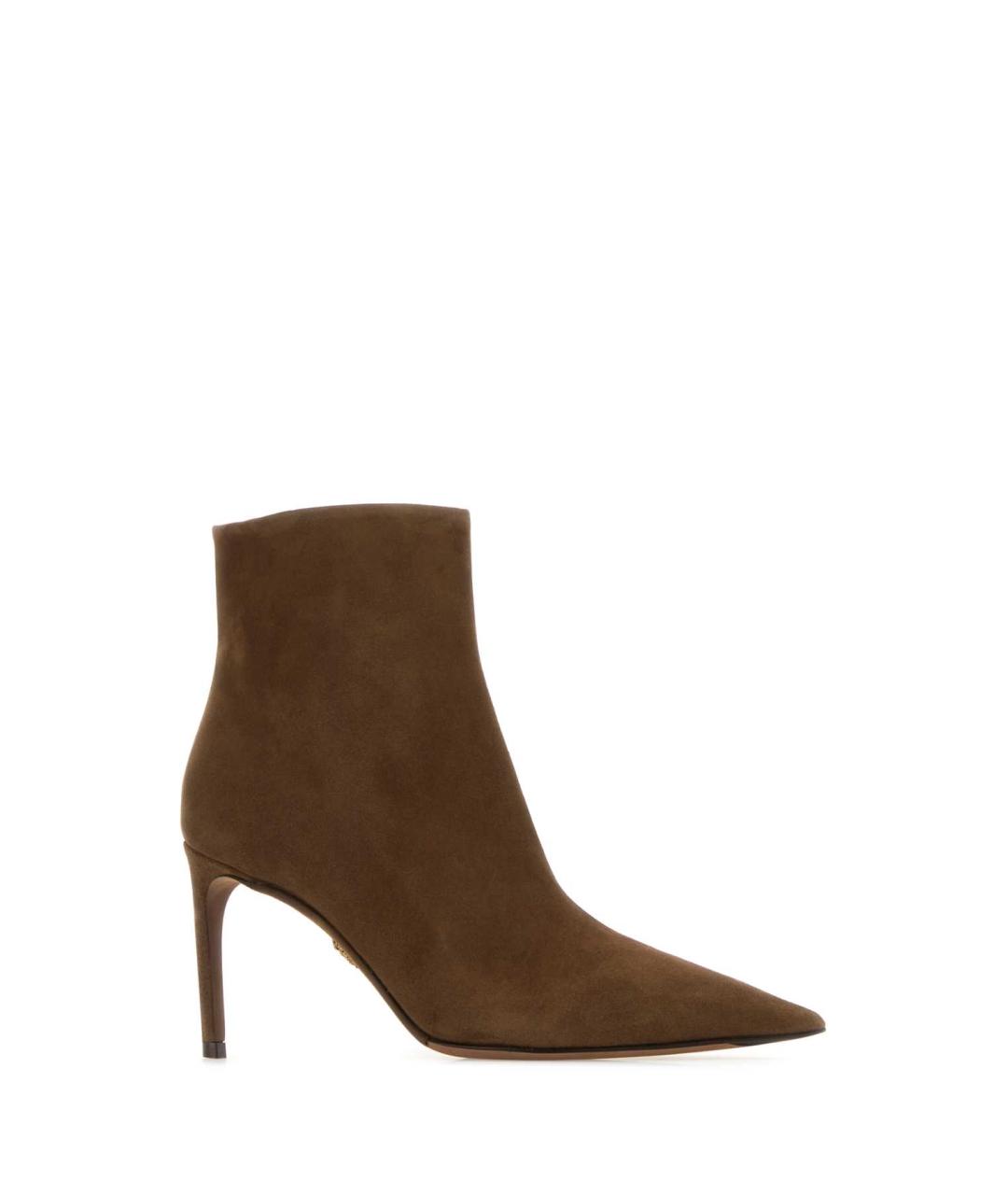 DOLCE&GABBANA Коричневые замшевые ботильоны, фото 2