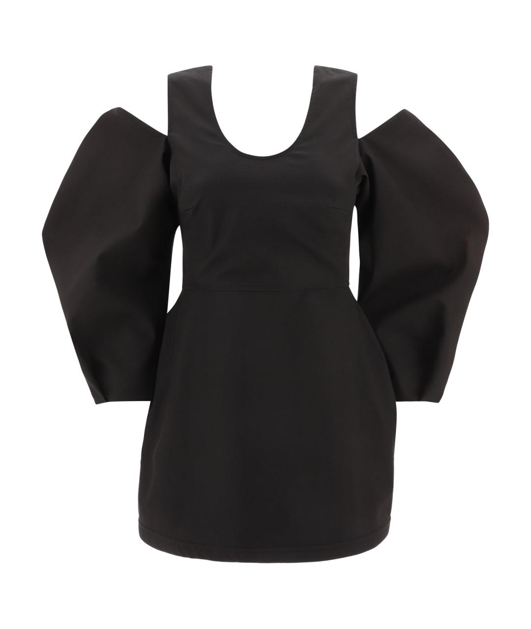 JIL SANDER Черная хлопковая блузы, фото 1
