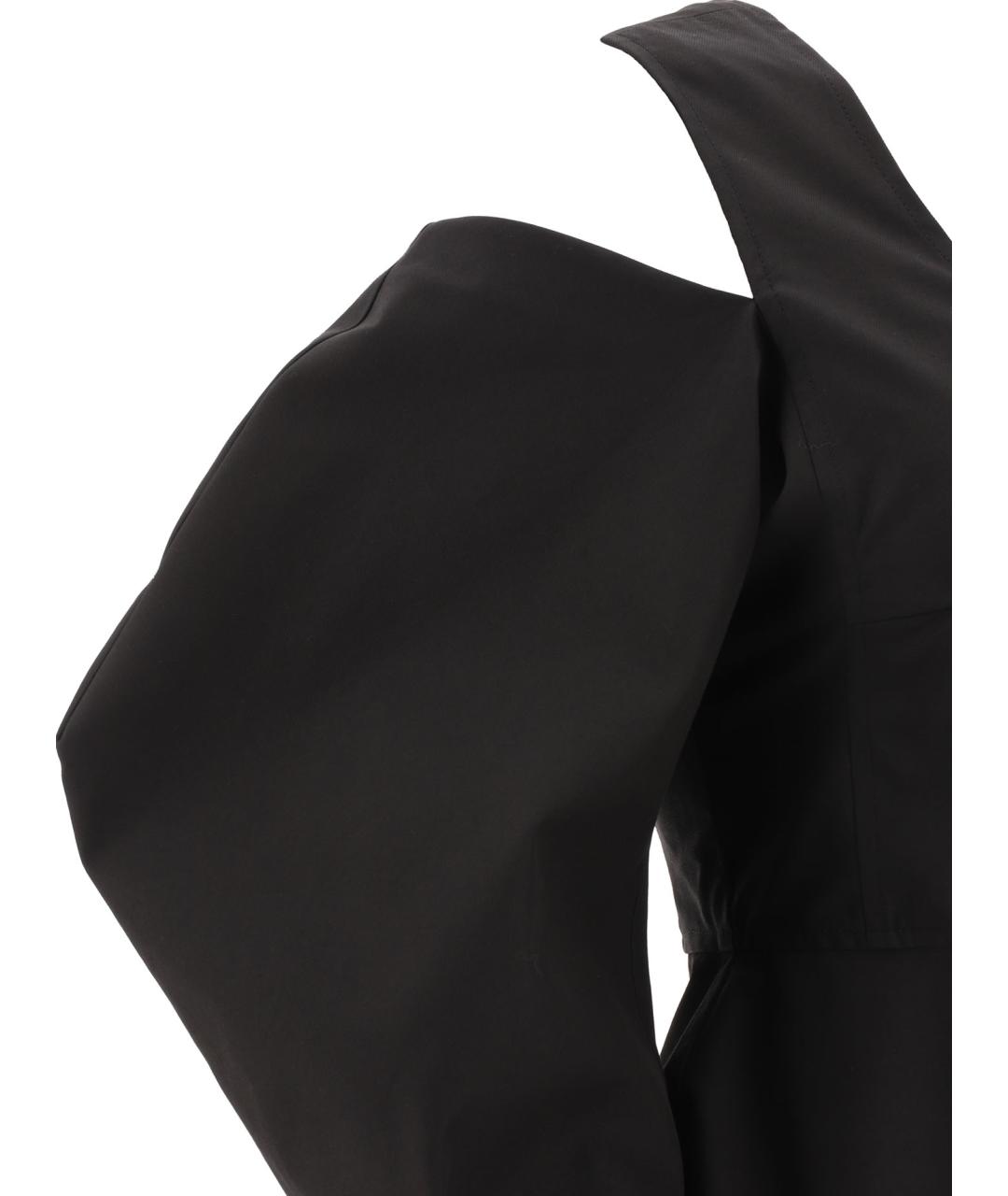 JIL SANDER Черная хлопковая блузы, фото 4