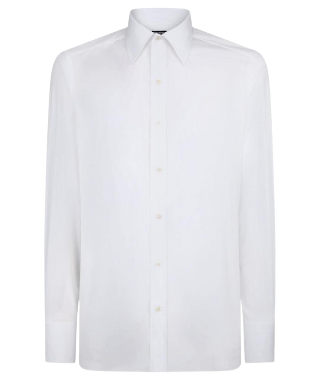 TOM FORD Белая хлопковая кэжуал рубашка, фото 1