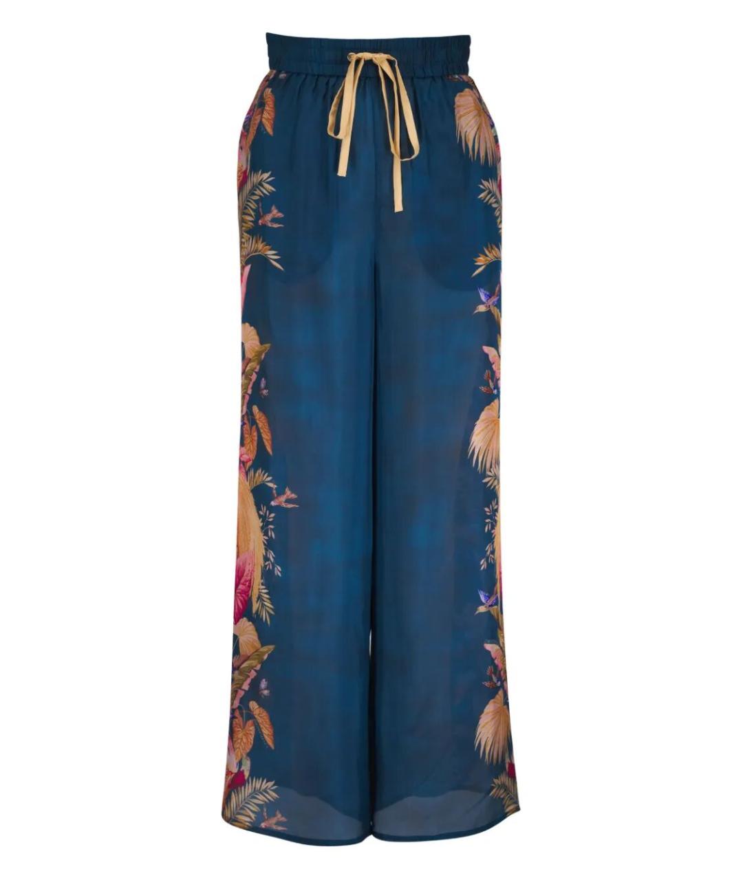 ZIMMERMANN Мульти шелковые прямые брюки, фото 1