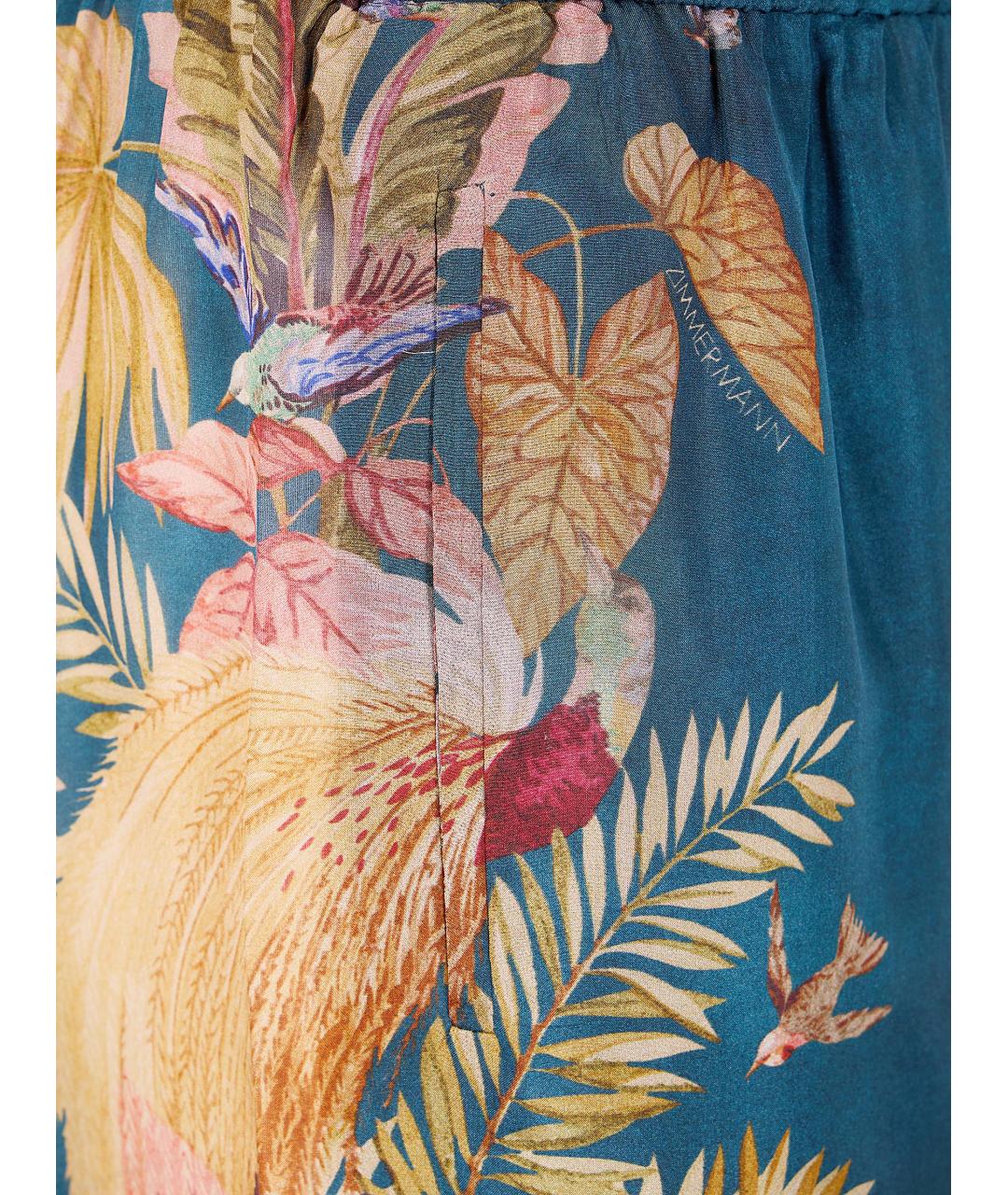 ZIMMERMANN Мульти шелковые прямые брюки, фото 3