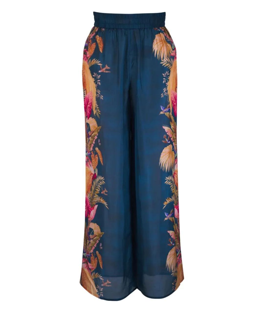 ZIMMERMANN Мульти шелковые прямые брюки, фото 2