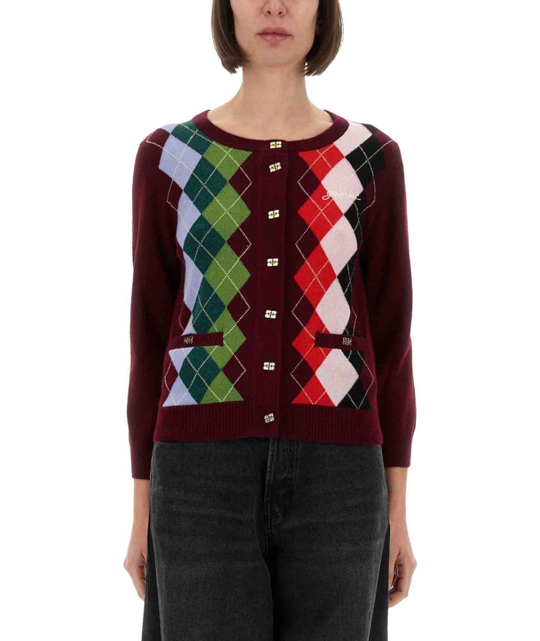 GANNI Мульти шерстяной джемпер / свитер, фото 2