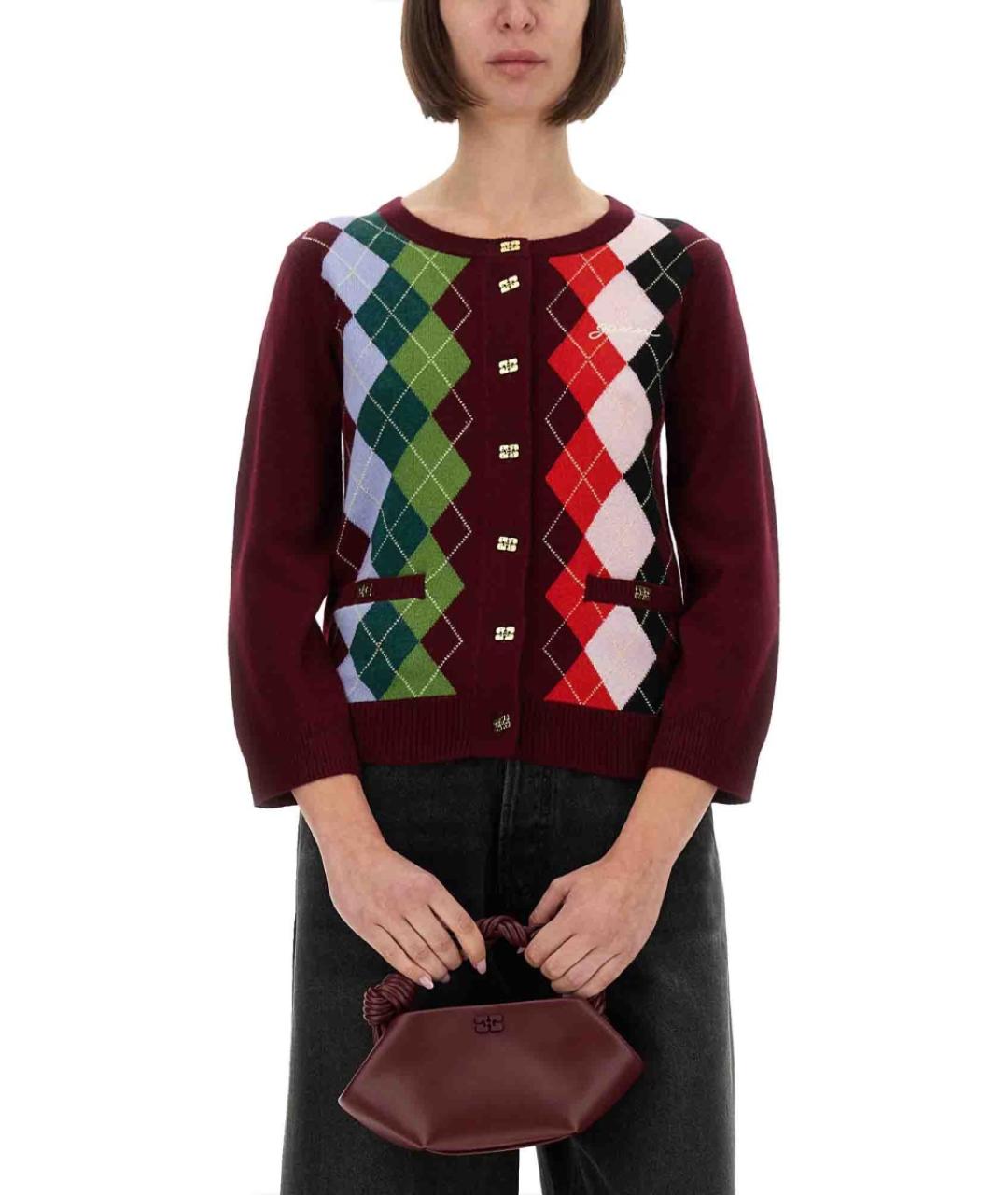 GANNI Мульти шерстяной джемпер / свитер, фото 5