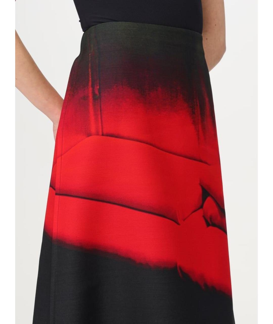 JIL SANDER Мульти хлопковая юбка миди, фото 4