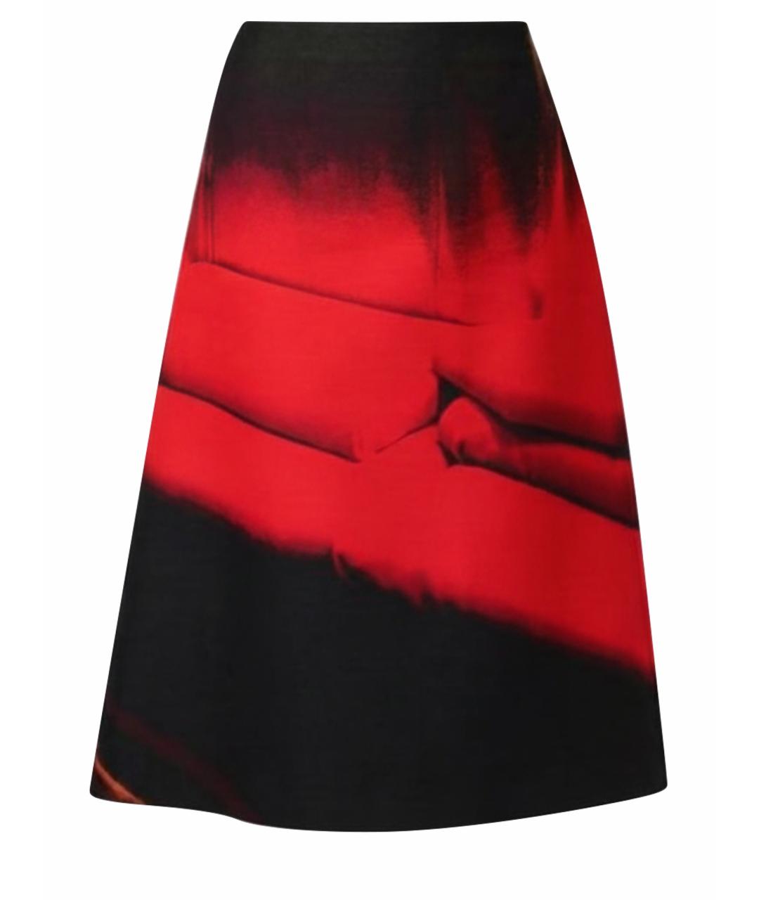 JIL SANDER Мульти хлопковая юбка миди, фото 1