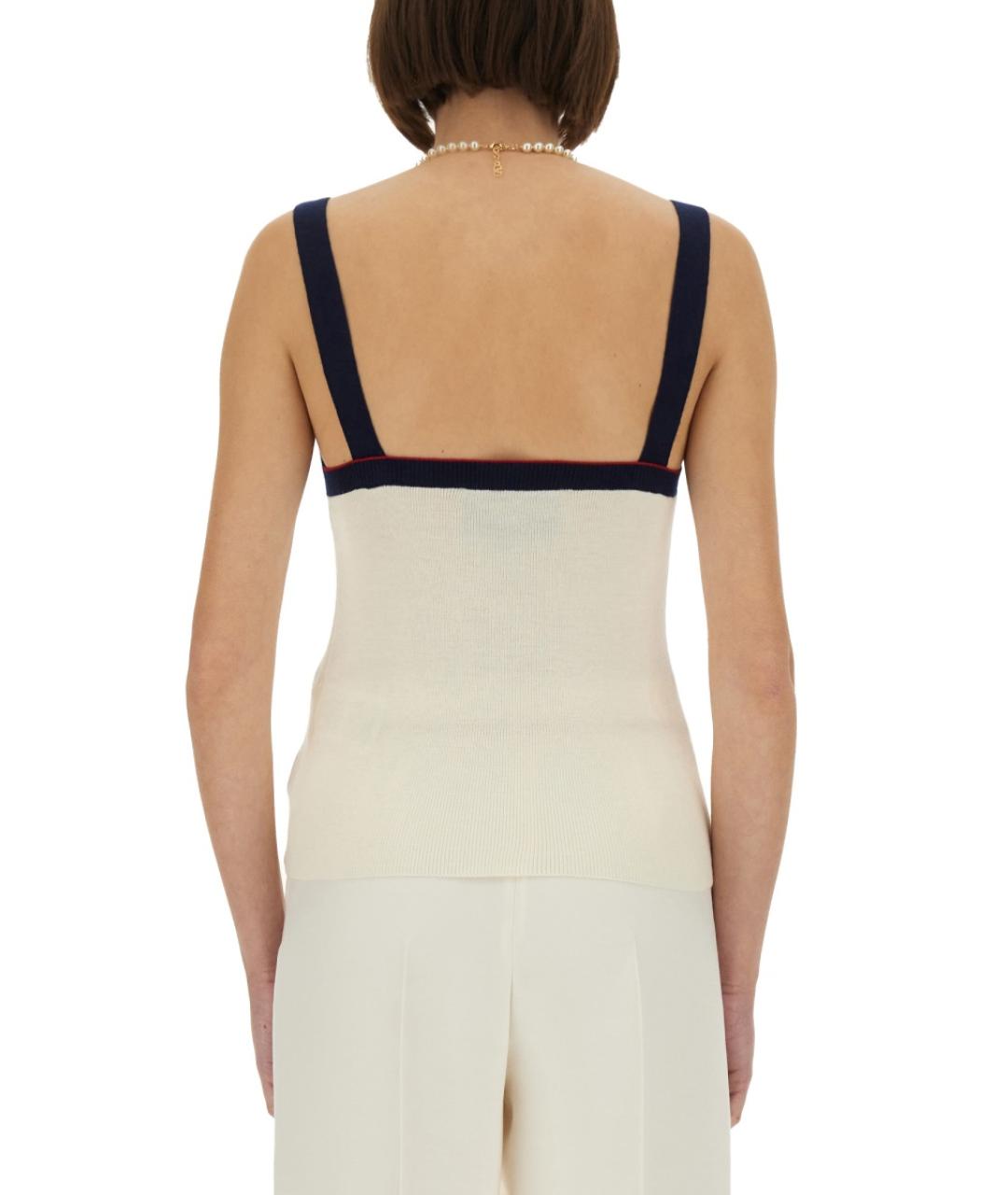 VALENTINO Белая шерстяная футболка, фото 4