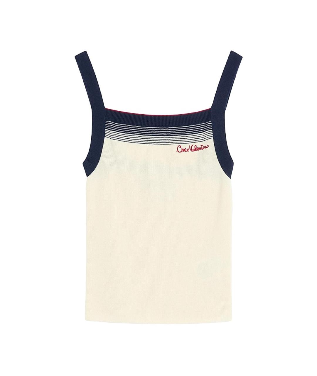 VALENTINO Белая шерстяная футболка, фото 1