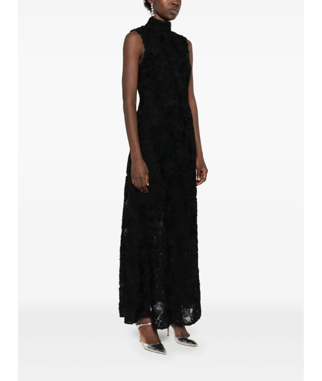 ROTATE Черное полиэстеровое вечернее платье, фото 3