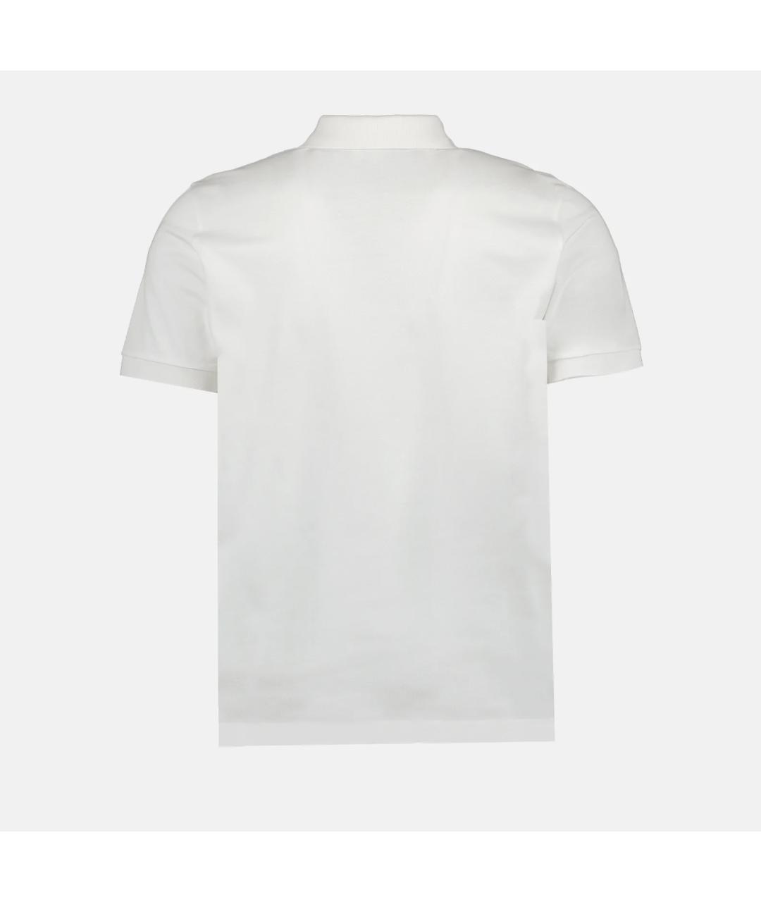 PRADA Белое хлопковое поло с коротким рукавом, фото 6