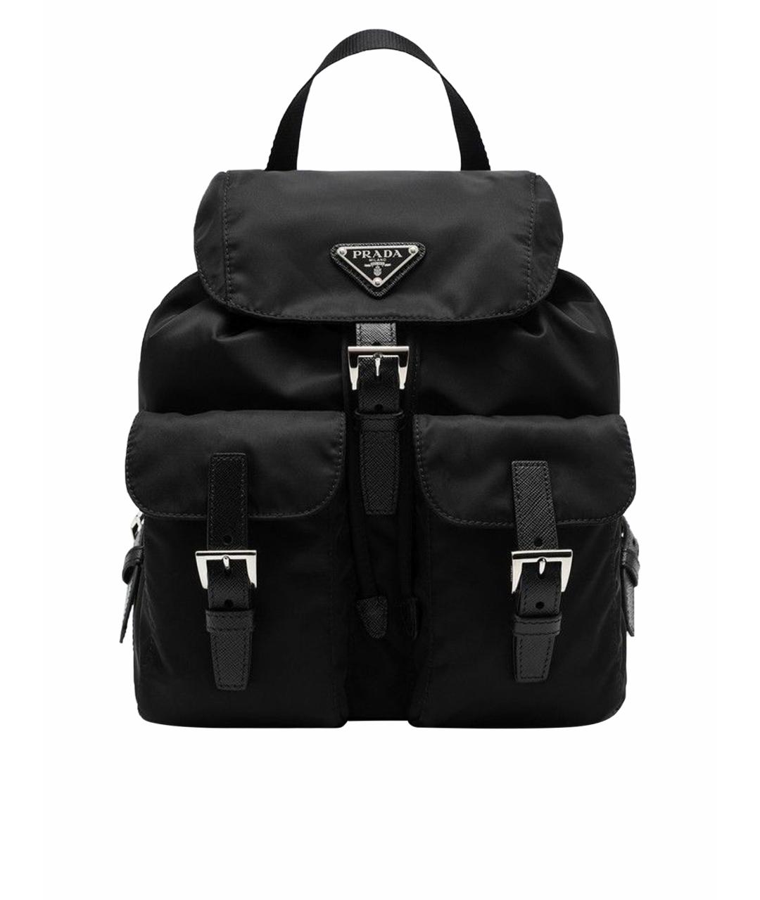 PRADA Черный синтетический рюкзак, фото 1