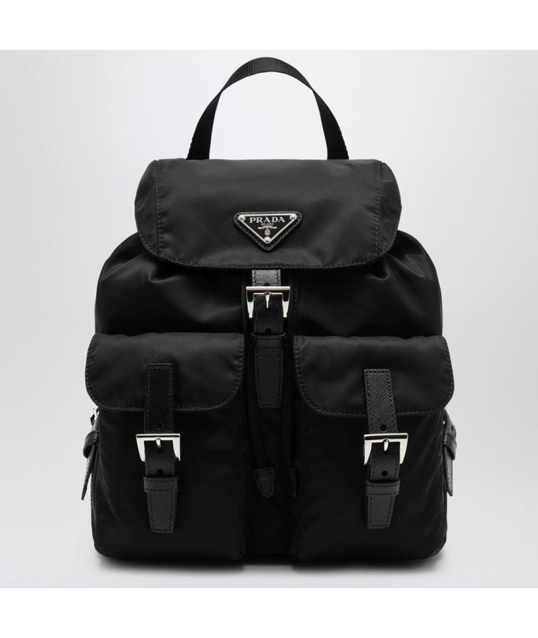 PRADA Черный синтетический рюкзак, фото 3