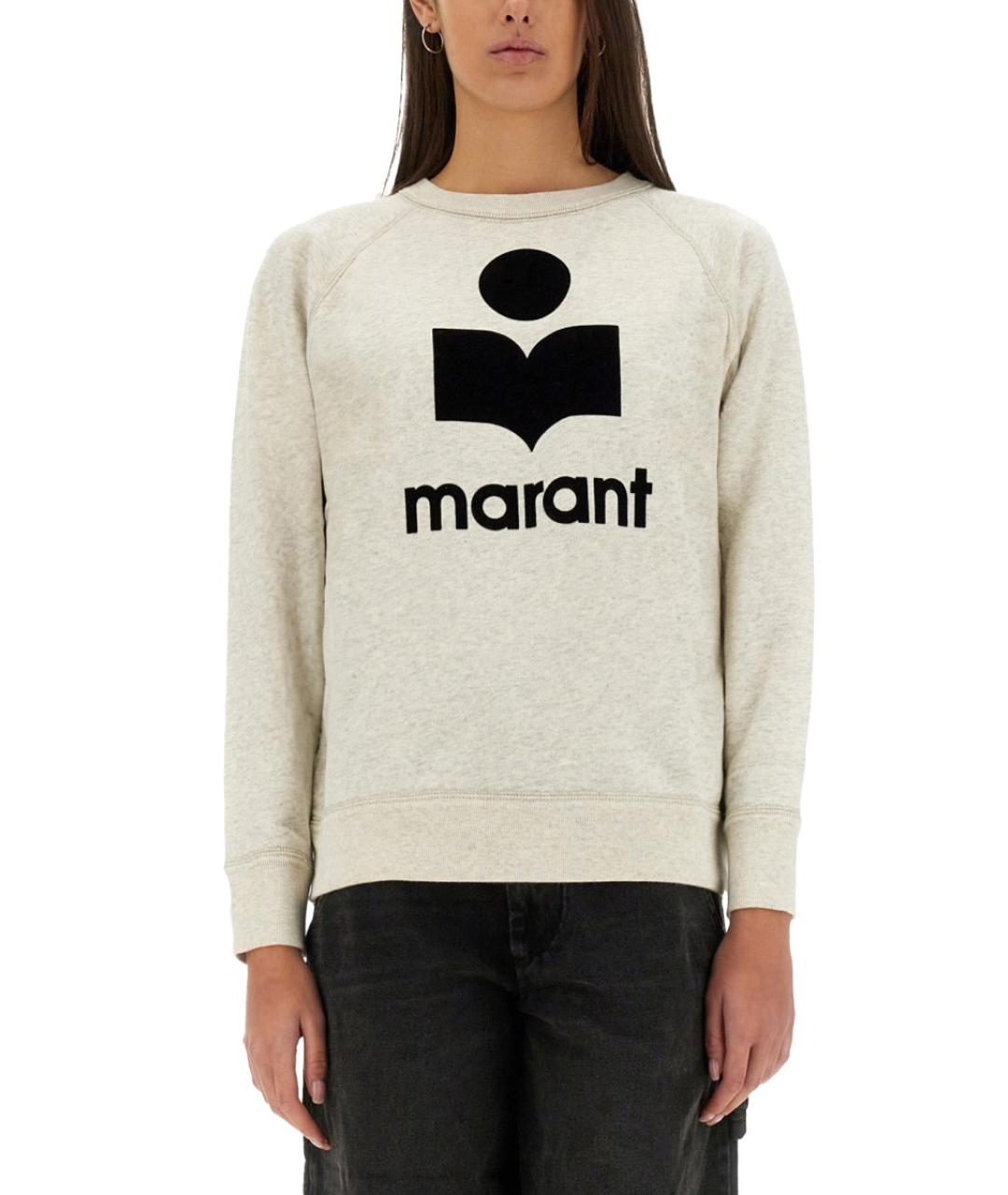 ISABEL MARANT Белый хлопковый джемпер / свитер, фото 2