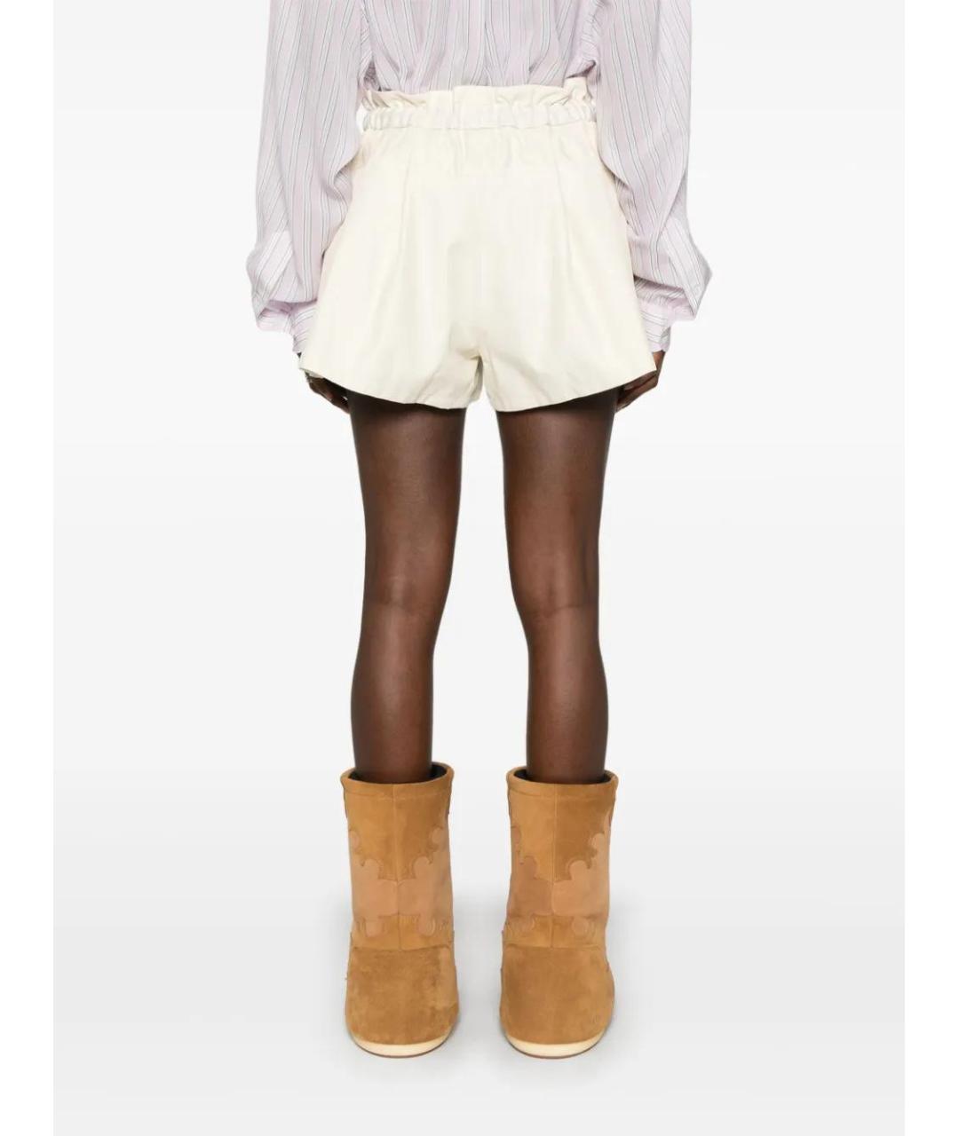 MONCLER Бежевые хлопковые шорты, фото 4