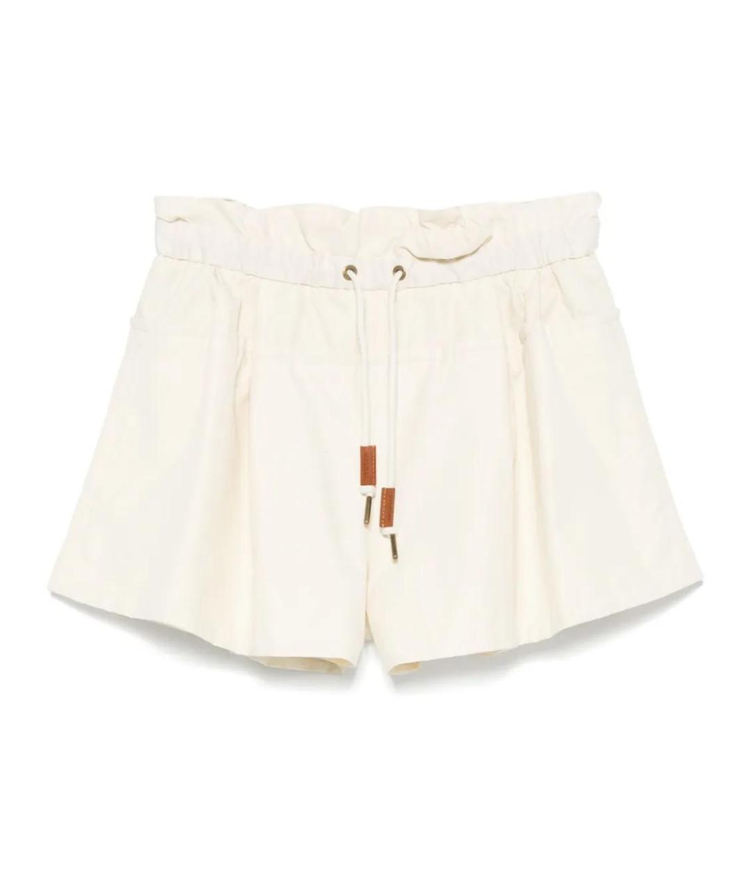 MONCLER Бежевые хлопковые шорты, фото 1