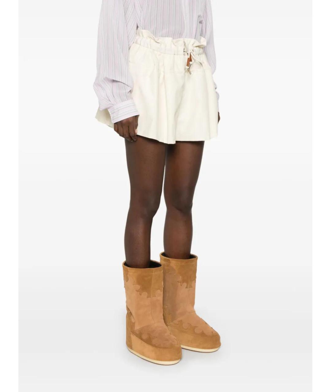 MONCLER Бежевые хлопковые шорты, фото 3