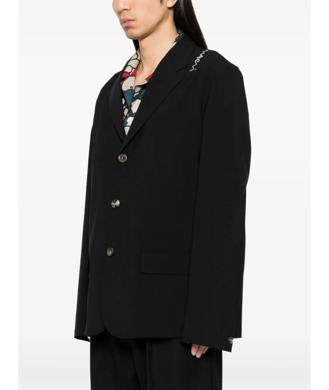 MARNI Черный полиэстеровый пиджак, фото 2