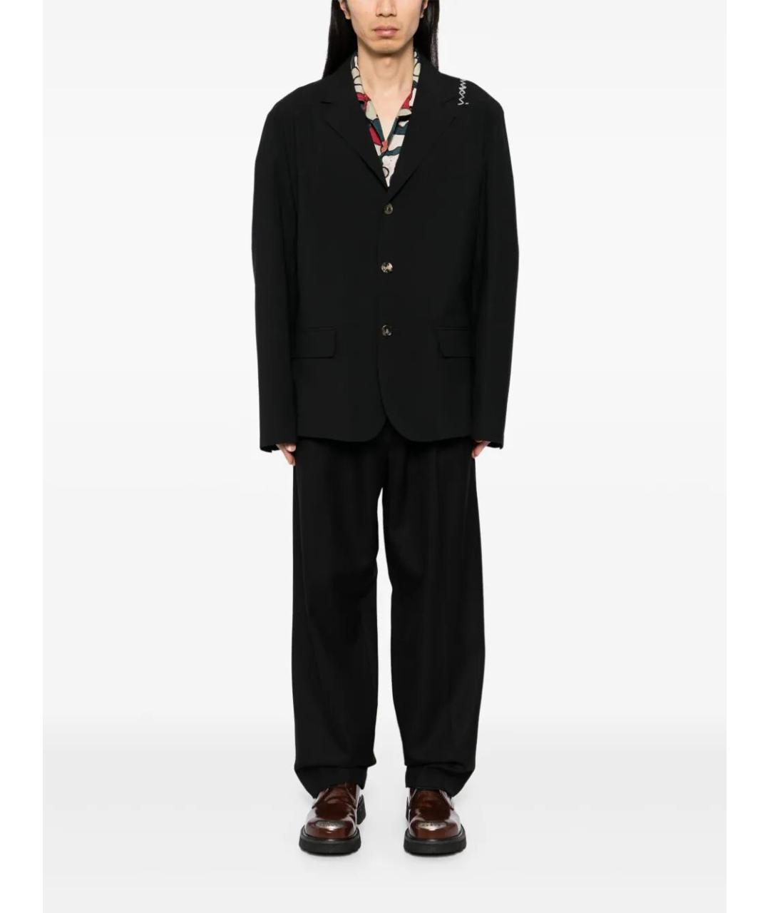 MARNI Черный полиэстеровый пиджак, фото 5