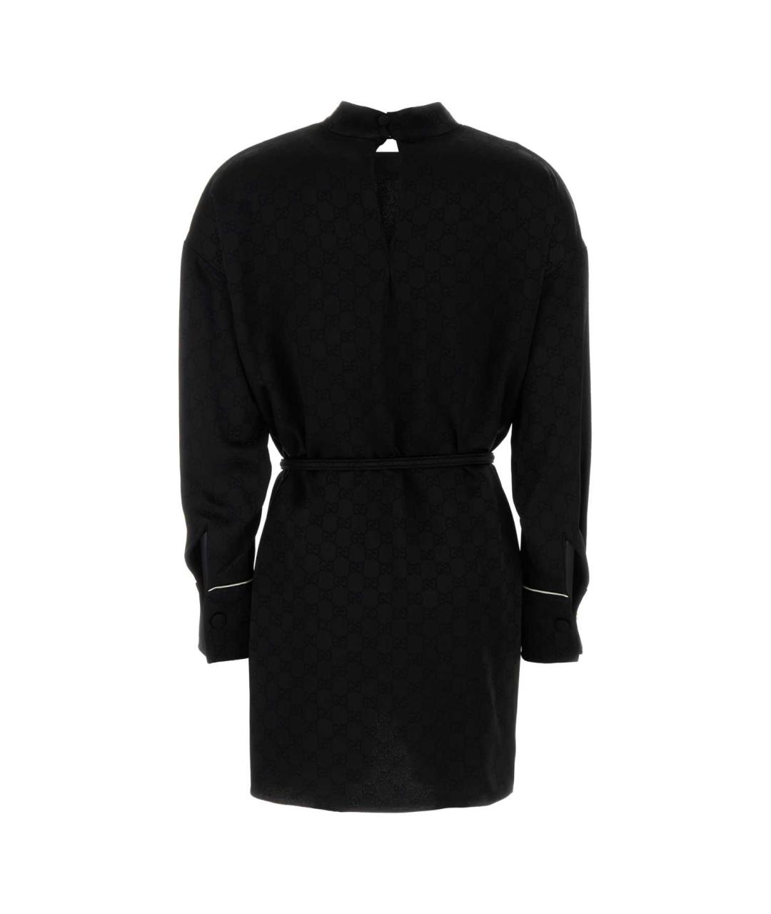 GUCCI Черное вискозное повседневное платье, фото 2