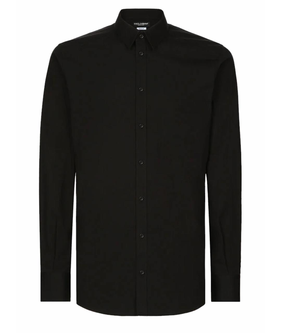DOLCE&GABBANA Черная хлопковая кэжуал рубашка, фото 1