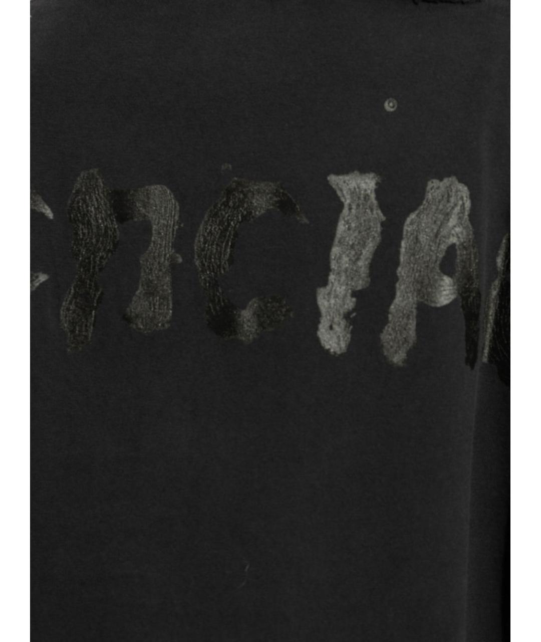 BALENCIAGA Черная хлопковая футболка, фото 6