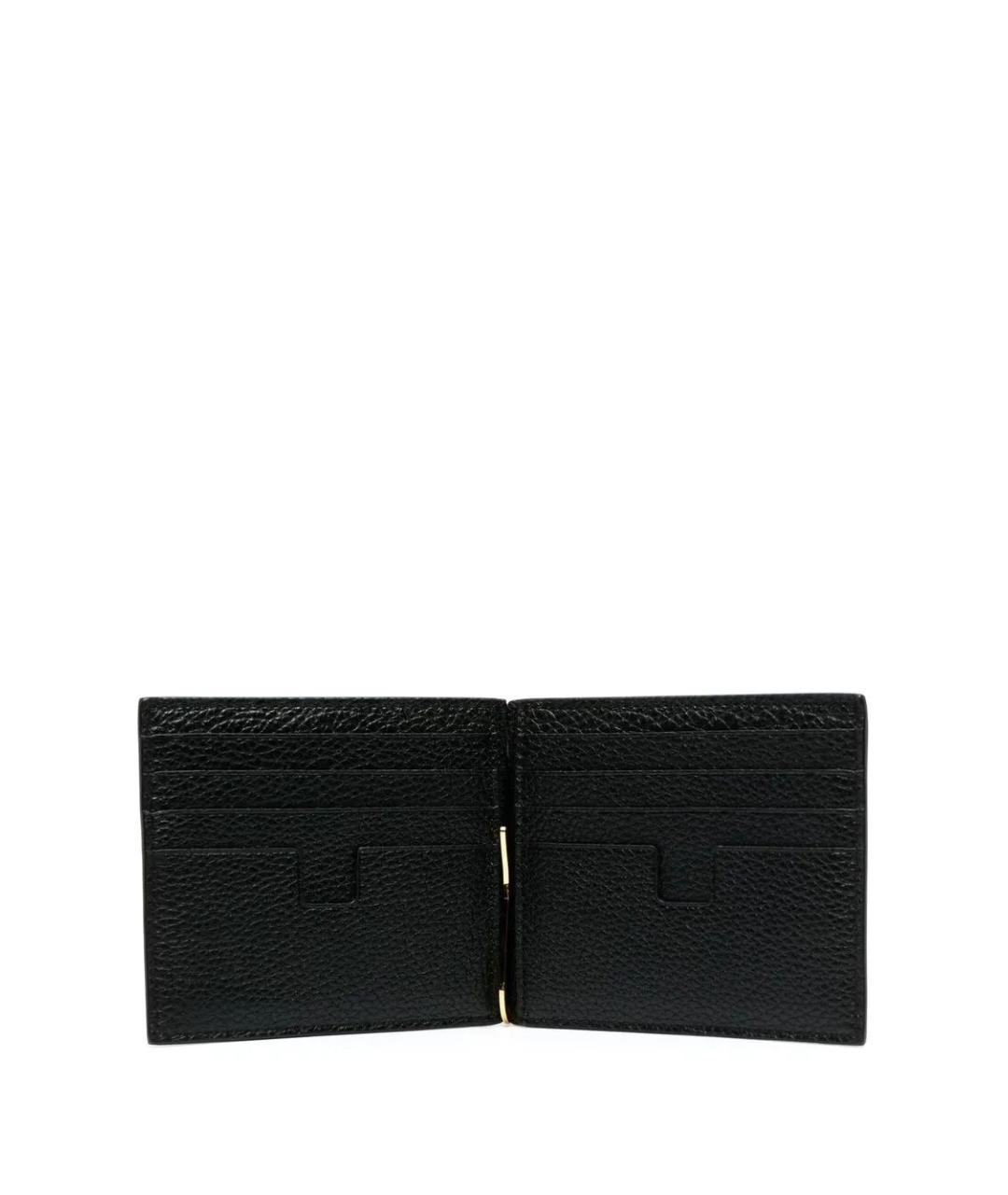 TOM FORD Черный кожаный кошелек, фото 3