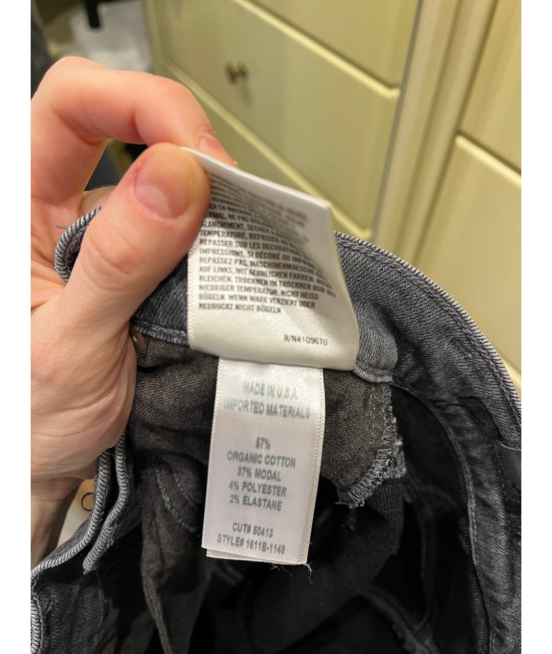 CITIZENS OF HUMANITY Синие хлопко-эластановые джинсы слим, фото 4