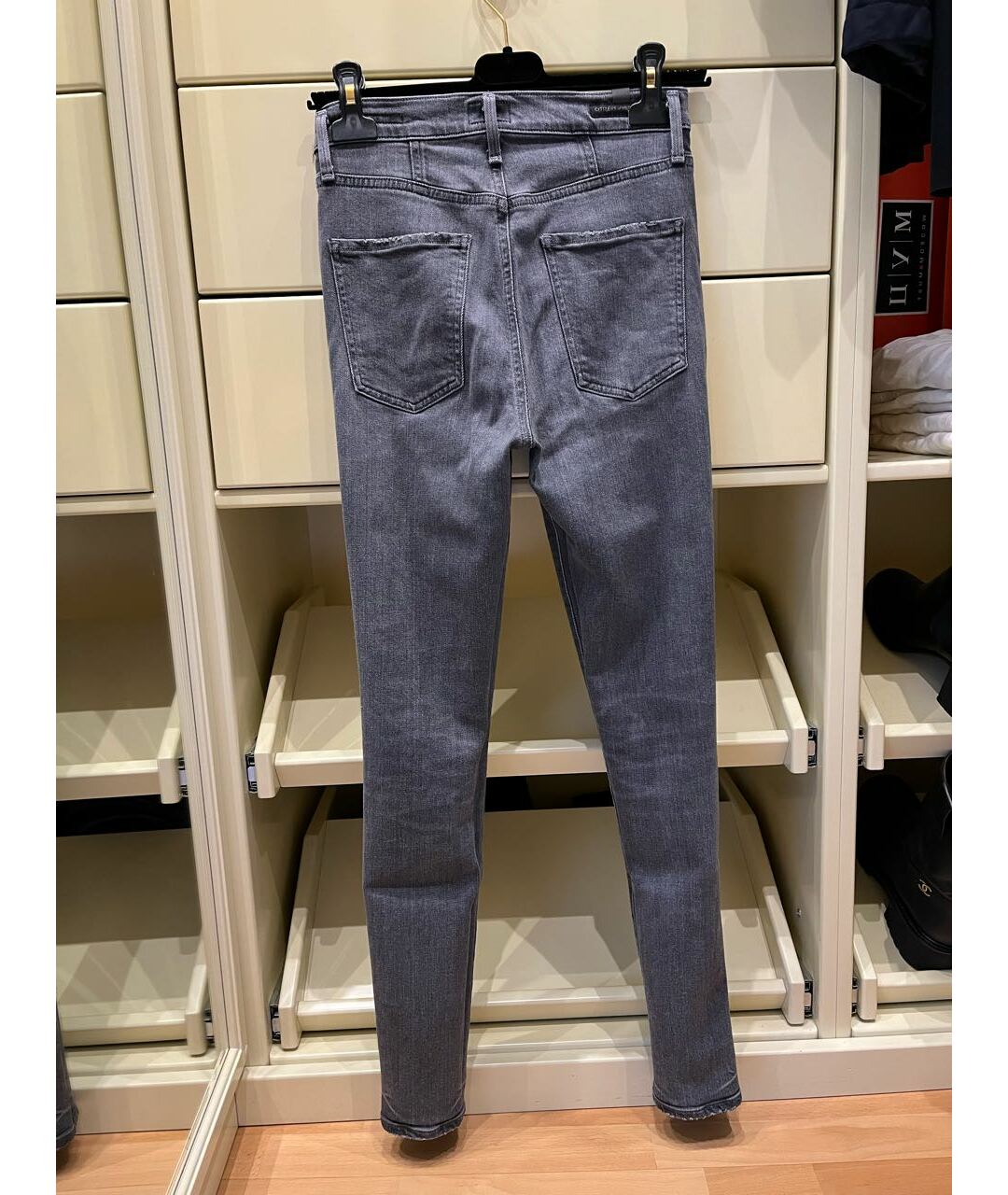 CITIZENS OF HUMANITY Синие хлопко-эластановые джинсы слим, фото 3