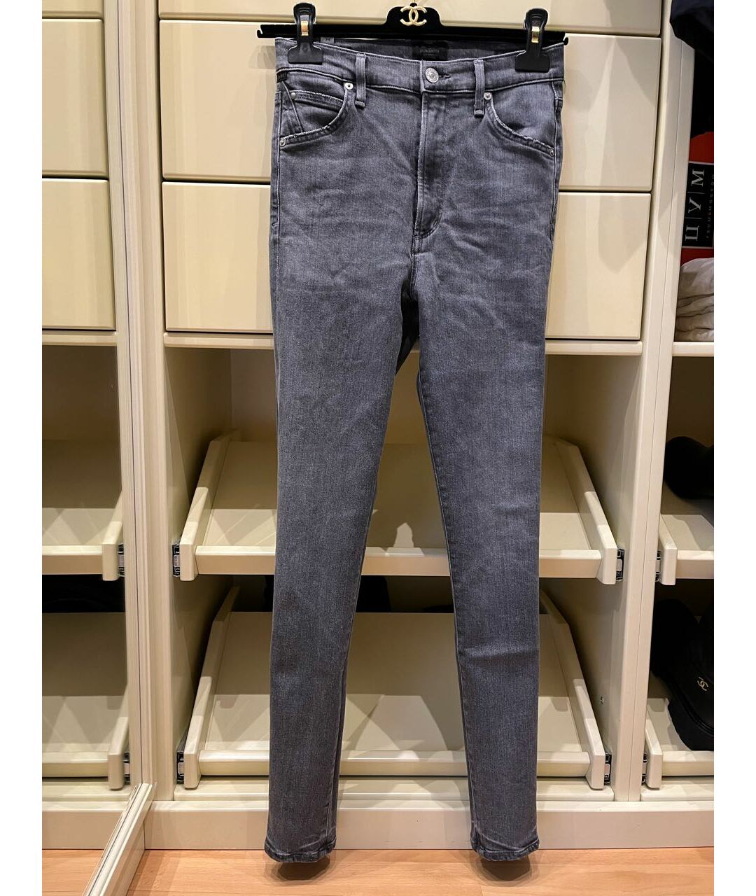 CITIZENS OF HUMANITY Синие хлопко-эластановые джинсы слим, фото 6