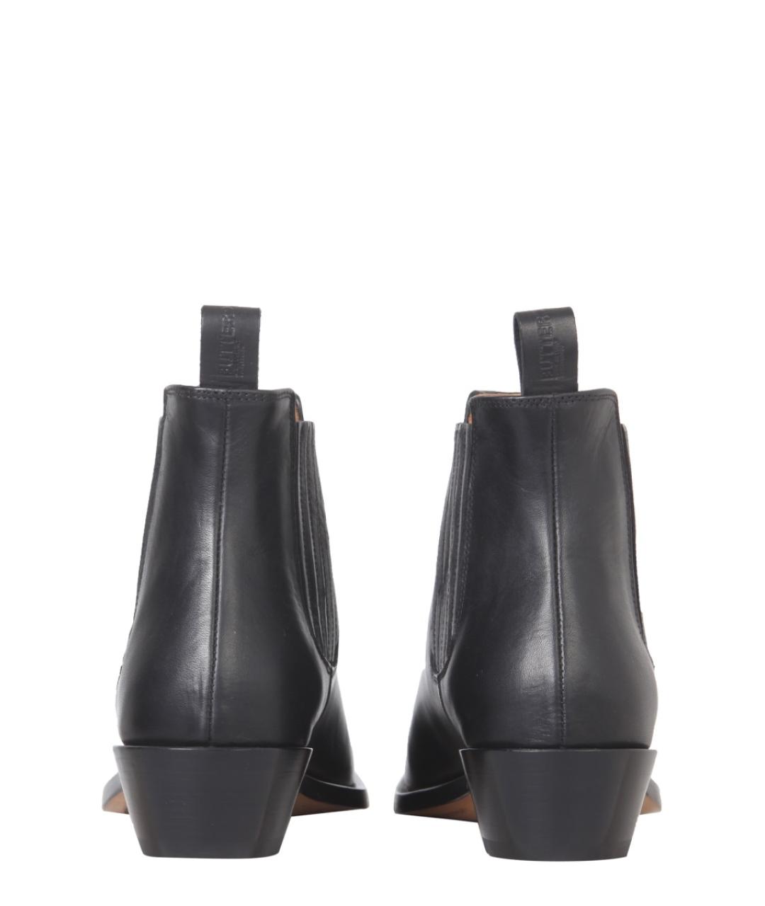 BUTTERO Черные кожаные ботинки, фото 3