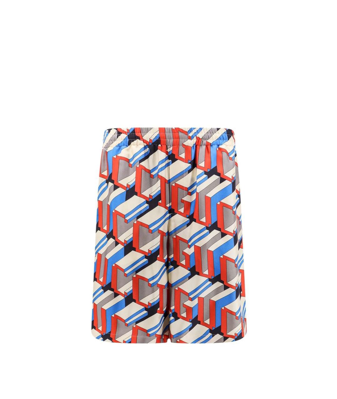 GUCCI Мульти хлопковые шорты, фото 1