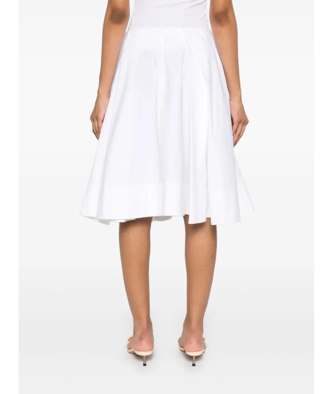 JACQUEMUS Белая полиэстеровая юбка миди, фото 3