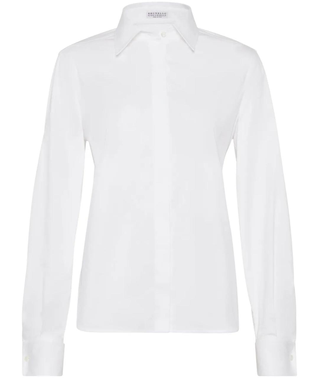 BRUNELLO CUCINELLI Белая хлопковая рубашка, фото 1