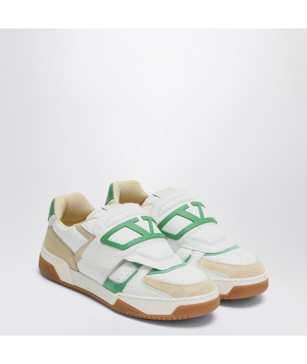 VALENTINO Мульти кожаные низкие кроссовки / кеды, фото 2