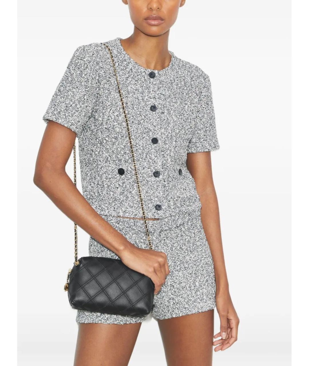 TORY BURCH Черная кожаная сумка через плечо, фото 4