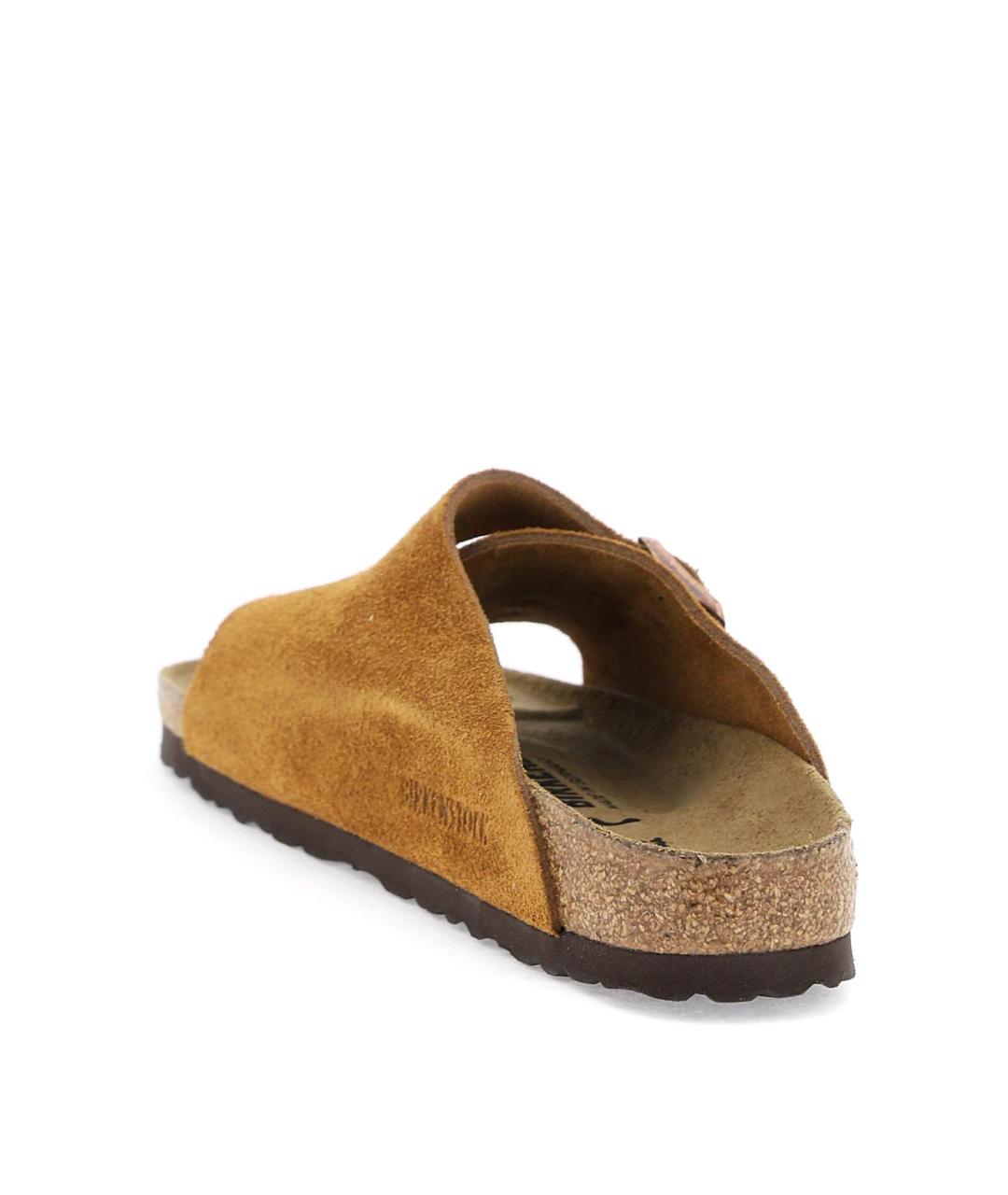 BIRKENSTOCK Коричневые замшевые сандалии, фото 3
