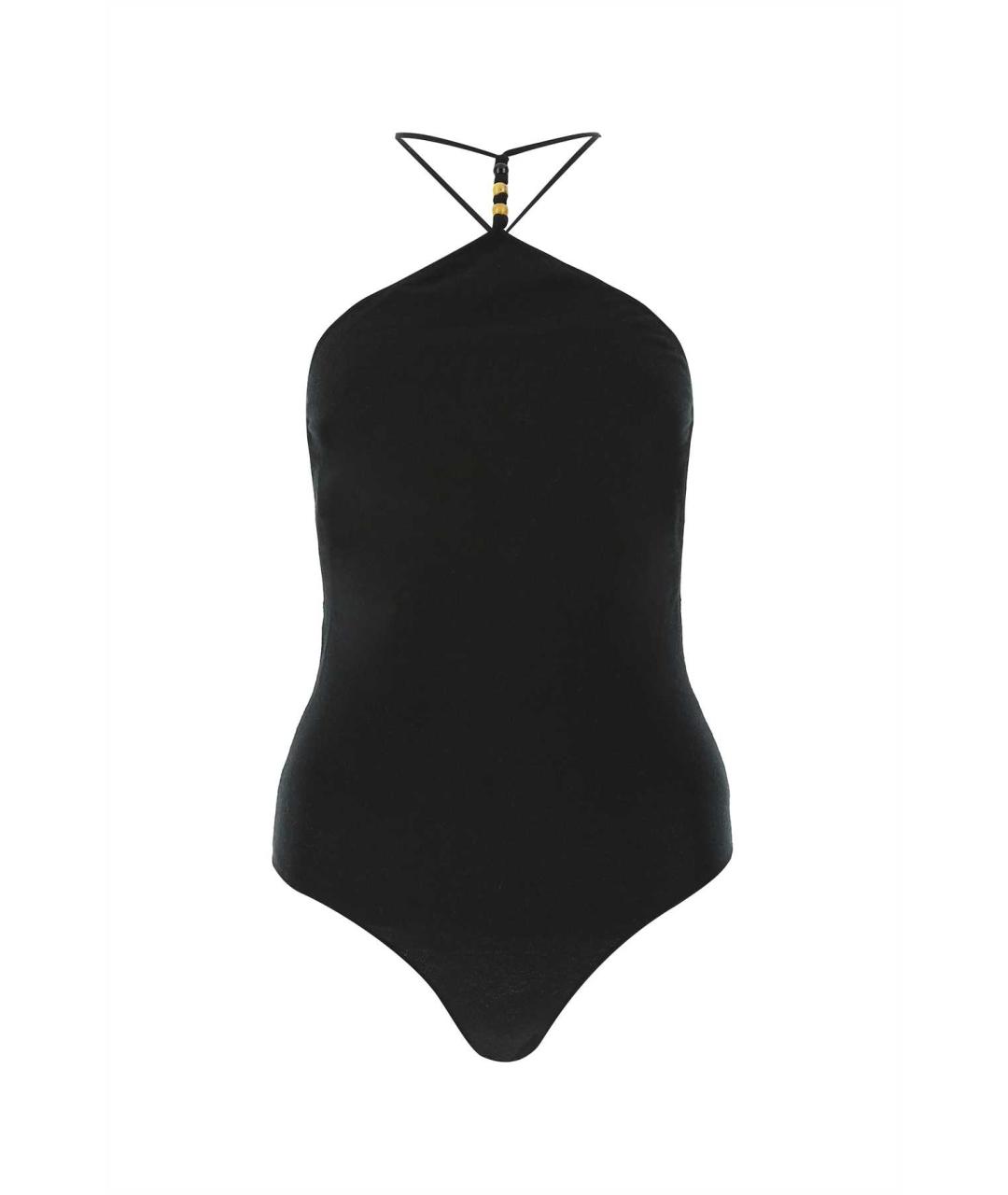 BOTTEGA VENETA Черная полиэстеровая футболка, фото 1