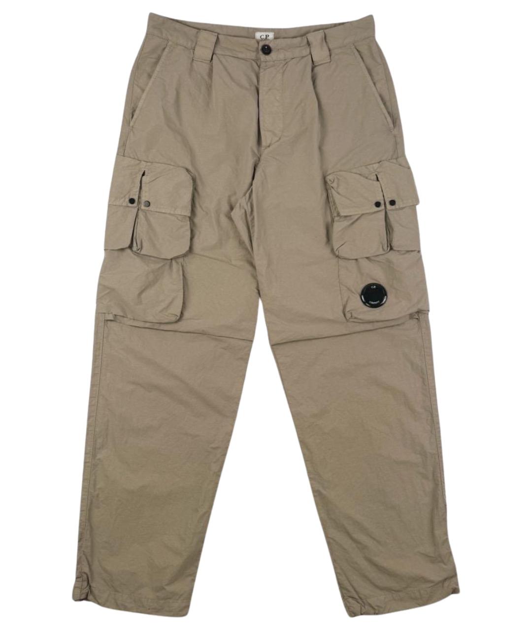 CP COMPANY Бежевые полиамидовые повседневные брюки, фото 1