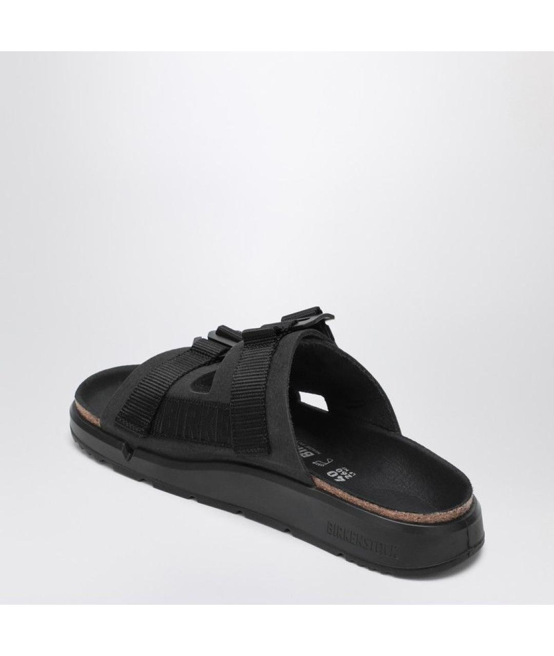 BIRKENSTOCK Черные кожаные сандалии, фото 3